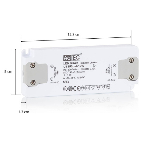 AcTEC Slim LED budič CC 350 mA, 12W