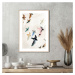 Obraz 30x40 cm Abstract Birds – Malerifabrikken