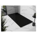 MEXEN/S - Stone+ obdĺžniková sprchová vanička 200 x 80, čierna, mriežka čierna 44708020-B