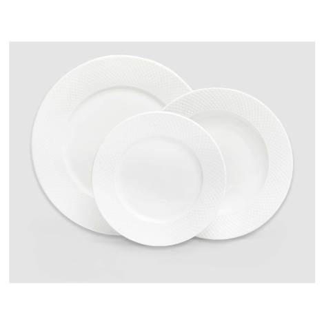 6-dielna súprava bielych porcelánových tanierov Bonami Essentials Imperio