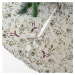 Béžový okrúhly koberec pod vianočný stromček ø 125 cm – Linen Tales