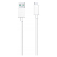 Nabíjací a dátový kábel USB, USB Type-C, 100 cm, 65 W, rýchle nabíjanie, Realme, biely, továrens