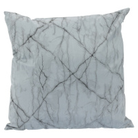 Dekoračný vankúš Mramor modrá, 45 x 45 cm