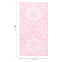 Vonkajší koberec ružová PP Dekorhome 160x230 cm,Vonkajší koberec ružová PP Dekorhome 160x230 cm