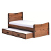 Detská posteľ jack 100x200cm so zásuvkou - dub lancelot