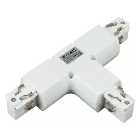 Spojka "T" pre lištový systém 4CORE biela (V-TAC)