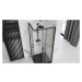 REA - Sprchovací kút Punto 80x80 čierny REA-K4800