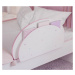 Zábrana na posteľ susy - biela/ružová