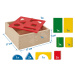 Drevená vkladačka Posting Box Eichhorn s 10 kockami rôznych tvarov a farieb 12 dielov od 12 mes