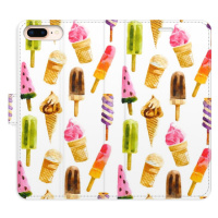 Flipové puzdro iSaprio - Ice Cream Pattern - iPhone 7 Plus