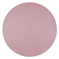 Kusový koberec Nasty 104446 Light-Rose Rozmery koberca: 133x133 kruh