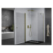 MEXEN/S - Pretória sprchovací kút 70x100, transparent, zlatá + sprchová vanička vrátane sifónu 8
