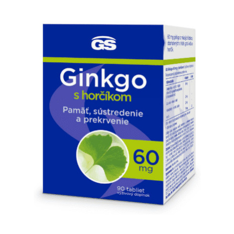 GS Ginkgo 60 mg s horčíkom 90 tabliet