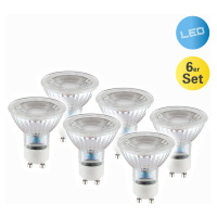 LED reflektor GU10 4,6W 450lm teplá biela 6 kusov