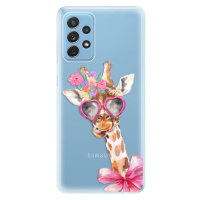 Odolné silikónové puzdro iSaprio - Lady Giraffe - Samsung Galaxy A72