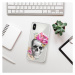 Odolné silikónové puzdro iSaprio - Pretty Skull - iPhone X