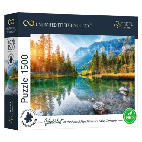 Trefl Prime puzzle 1500 UFT - Potulky: Na úpätí Álp, jazero Hintersee, Nemecko