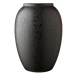 Čierna kameninová váza Bitz Basics Black, výška 20 cm
