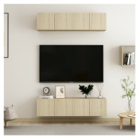 vidaXL TV skrinky 4 ks dub sonoma 60x30x30 cm drevotrieska