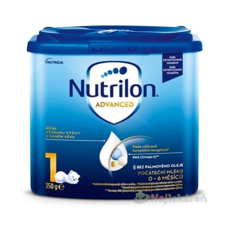 Nutrilon Advanced 1, počiatočná dojčenecká mliečna výživa (0-6 m), 350g