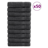 Shumee Premium 50 ks antracitové 50 × 100 cm 600 g/m2 100 % bavlna