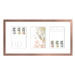 Hnedý rámik na 3 fotografie Styler Sanremo, 46 × 23 cm
