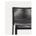 Čierna kovová záhradná barová stolička Culip – Kave Home