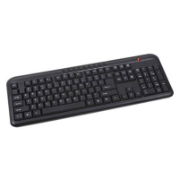 C-TECH klávesnice KB-102M USB, multimediální, slim, black, CZ/SK