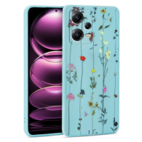 Silikónové puzdro na Xiami Redmi Note 12 5G/Poco X5 5G Tech Protect Mood Garden modré