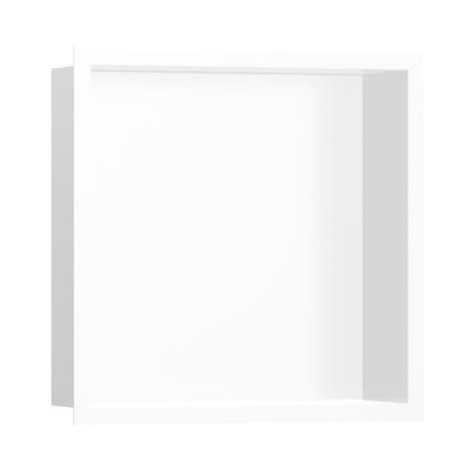 Polička Hansgrohe XtraStoris Individual s rámom vo farbe matná biela 56099700