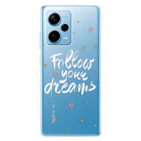 Odolné silikónové puzdro iSaprio - Follow Your Dreams - white - Xiaomi Redmi Note 12 Pro 5G / Po