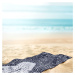 Tmavomodrá plážová osuška 90x180 cm Shark - DecoKing