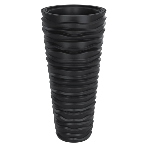 vidaXL KvetinĂˇÄŤ s odnĂ­mateÄľnou vloĹľkou antracit 18/45 l PP drĂˇĹľkovanĂ˝