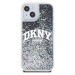 DKNY Liquid Glitter Arch Logo Zadný Kryt pre iPhone 11 Black