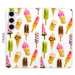 Flipové puzdro iSaprio - Ice Cream Pattern - Samsung Galaxy S23 5G