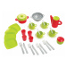 Écoiffier detská obedová súprava s doplnkami 2640-Z zeleno-červená