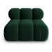 Zelený zamatový modul pohovky (stredový diel) Bellis – Micadoni Home