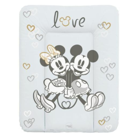 CEBA Podložka prebaľovacia mäkká na komodu (50x70) Disney Minnie & Mickey Grey