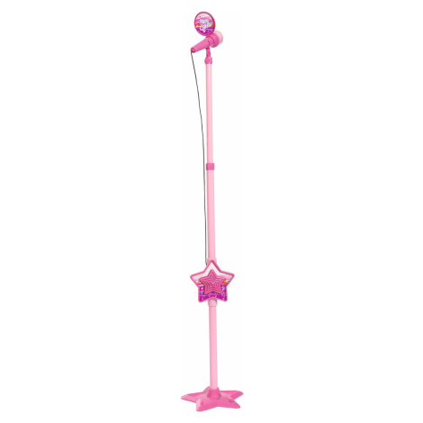 MMW Ružový mikrofón so stojanom, aj pre MP3 Simba