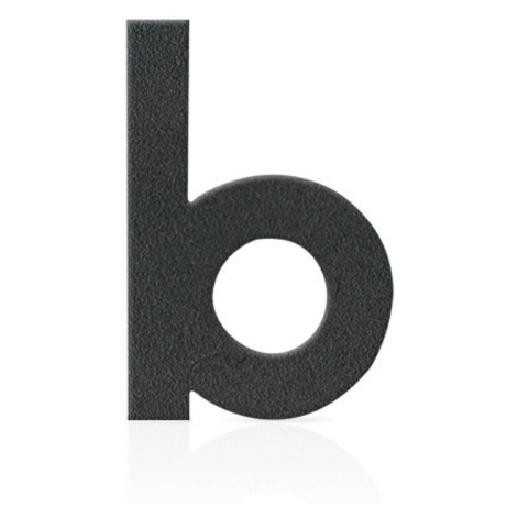 Čísla domu z ušľachtilej ocele, písmeno b, sivé Heibi