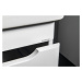 SAPHO - ELLA umývadlová skrinka 46,5x65x38,5cm s umývadlom CITY, 1x dvierka,ľavá, biela (70055) 