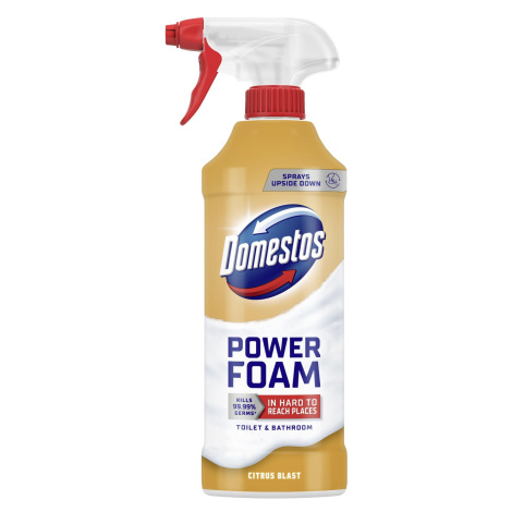 DOMESTOS Power foam Citrus blast penový čistič toaliet a kúpeľní 435 ml