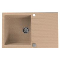 Alveus Granitový drez Cadit 20, béžová, 79 x 50 cm