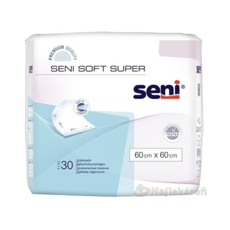 Seni SOFT SUPER hygienické podložky, 60x60cm, 30ks