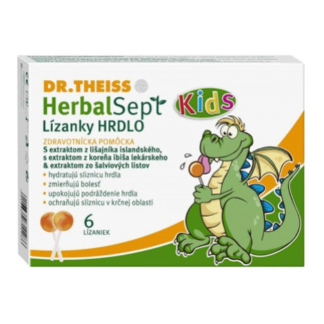 DR. THEISS HerbalSept kids hrdlo 6 kusov