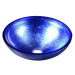 SAPHO - MURANO BLU sklenené umývadlo na dosku, priemer 40cm, modré AL5318-65