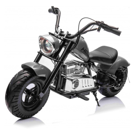 mamido Detská elektrická motorka Chopper Warrior 36V sivá