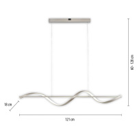 Paul Neuhaus Q-Swing LED závesné svietidlo, oceľ
