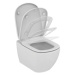 DEANTE Podstavný rám, pre závesné WC misy bez tlačidla + WC Ideal Standard Tesi so sedadlom Soft