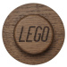 LEGO drevený vešiak na stenu, 3 ks (tmavé drevo)